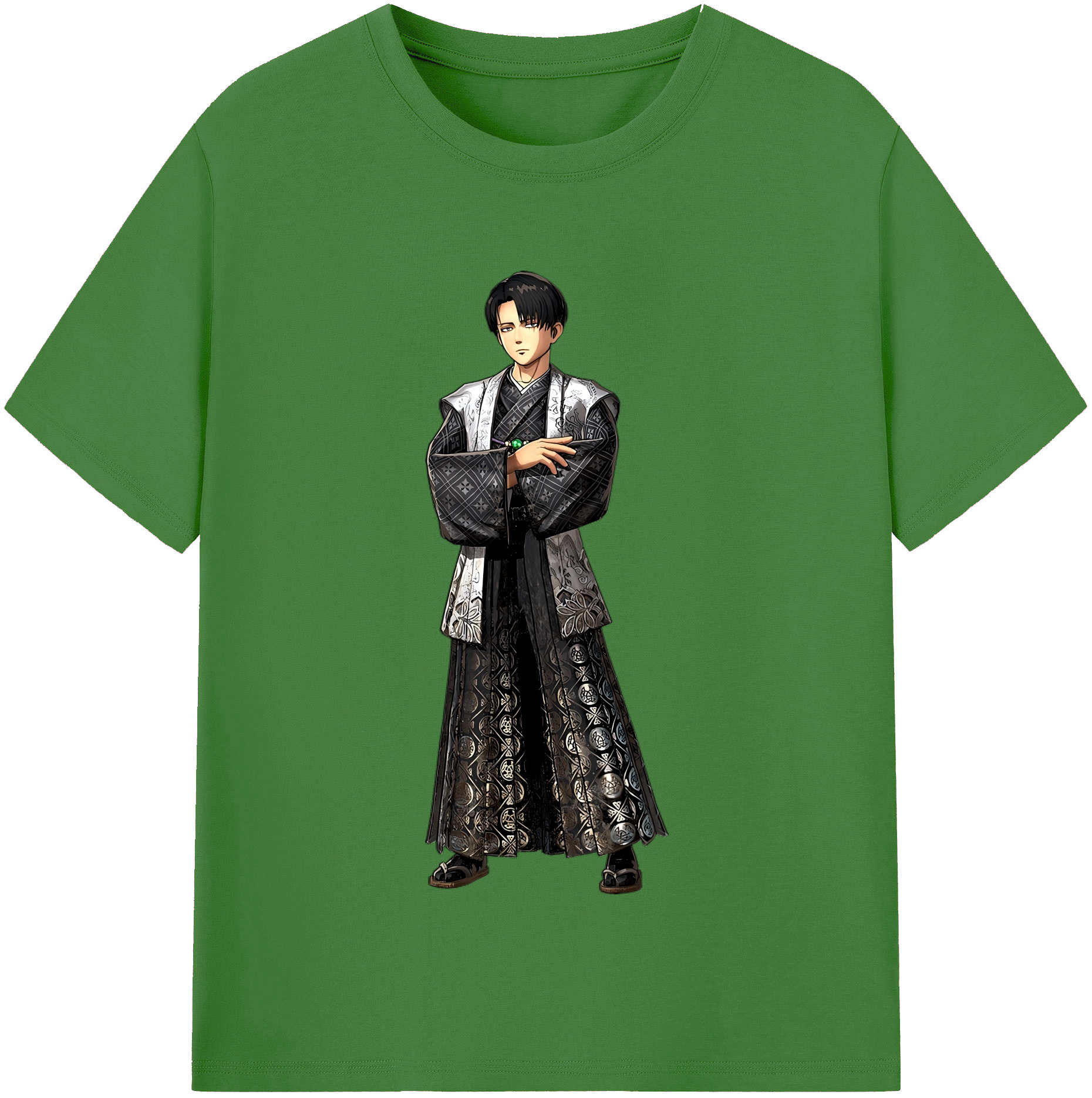（画像用） 進撃の巨人 リヴァイ·アッカーマン Attack on Titan Levi Ackerman レディースカジュアルプリントTシャツ（綿100％）